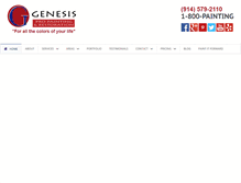 Tablet Screenshot of genesispropainting.com